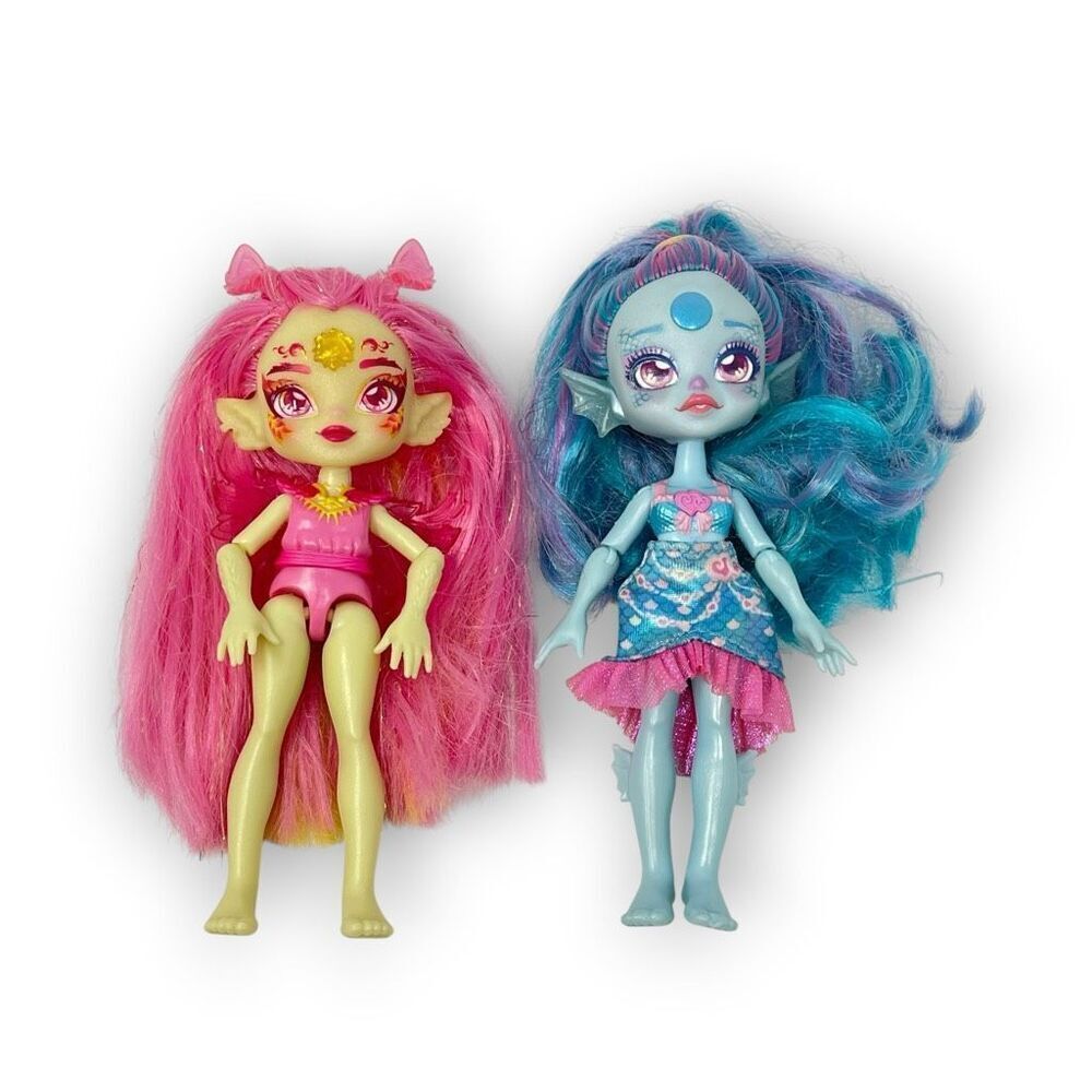 Magic Mixies Pixlings Marena the Mermaid & Pheona The Pheonix Doll Lot of 2